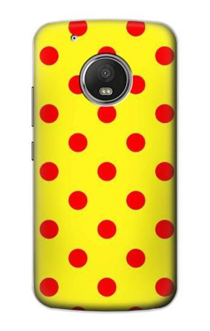 S3526 Red Spot Polka Dot Case For Motorola Moto G5 Plus