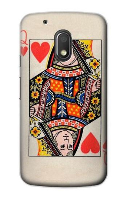 S3429 Queen Hearts Card Case For Motorola Moto G4 Play