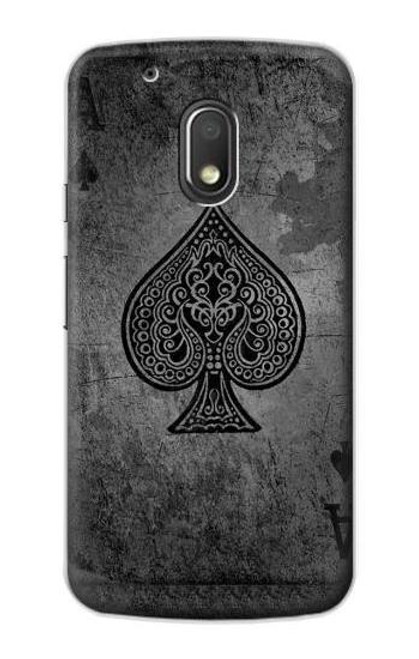 S3446 Black Ace Spade Case For Motorola Moto G4 Play