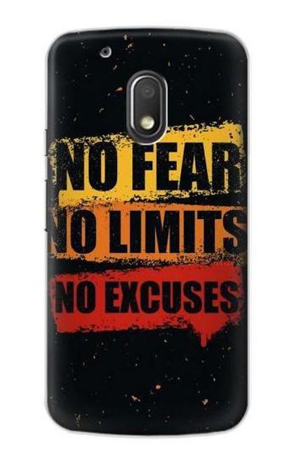 S3492 No Fear Limits Excuses Case For Motorola Moto G4 Play