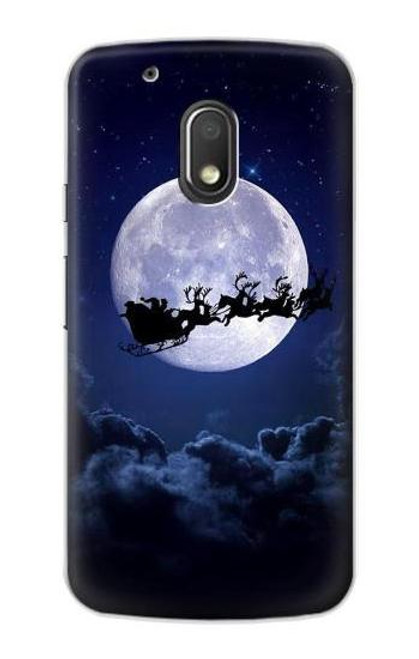 S3508 Xmas Santa Moon Case For Motorola Moto G4 Play