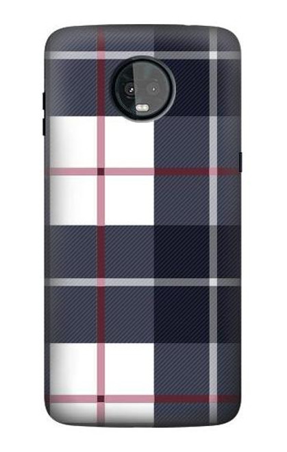 S3452 Plaid Fabric Pattern Case For Motorola Moto Z3, Z3 Play