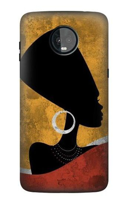 S3453 African Queen Nefertiti Silhouette Case For Motorola Moto Z3, Z3 Play