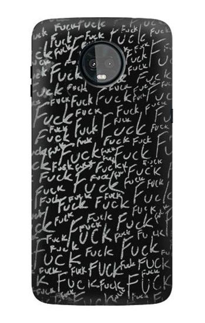 S3478 Funny Words Blackboard Case For Motorola Moto Z3, Z3 Play