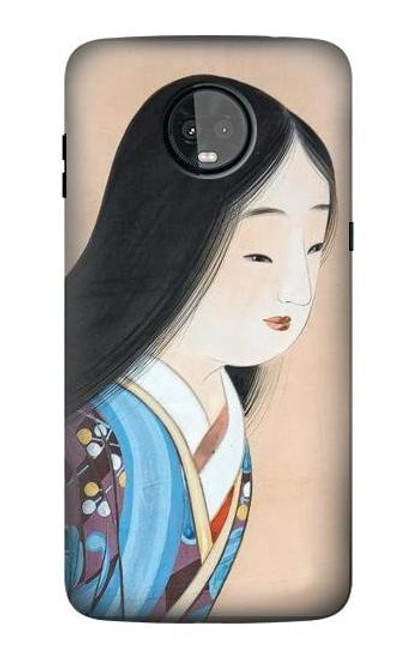 S3483 Japan Beauty Kimono Case For Motorola Moto Z3, Z3 Play