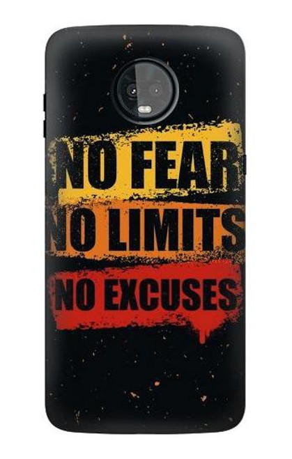 S3492 No Fear Limits Excuses Case For Motorola Moto Z3, Z3 Play