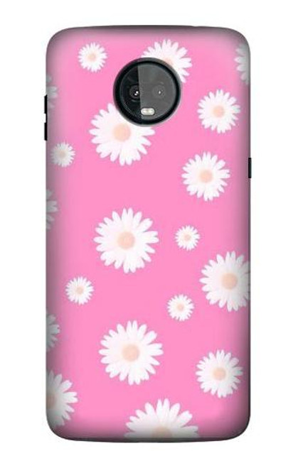 S3500 Pink Floral Pattern Case For Motorola Moto Z3, Z3 Play