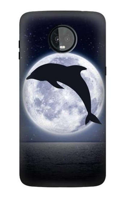 S3510 Dolphin Moon Night Case For Motorola Moto Z3, Z3 Play