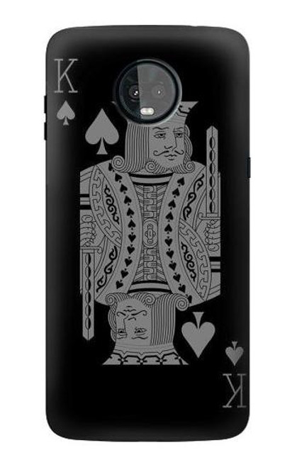 S3520 Black King Spade Case For Motorola Moto Z3, Z3 Play