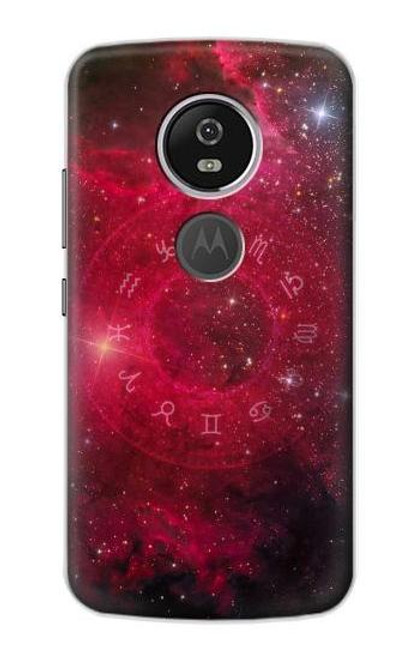 S3368 Zodiac Red Galaxy Case For Motorola Moto E5 Plus