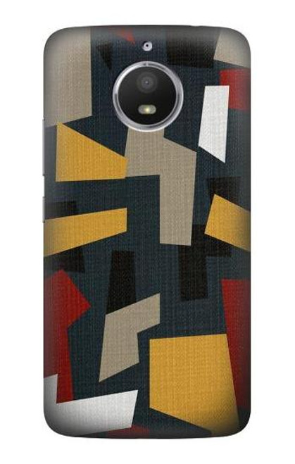 S3386 Abstract Fabric Texture Case For Motorola Moto E4 Plus