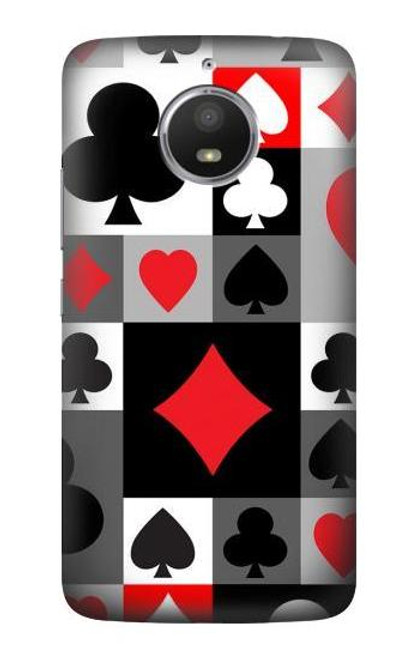 S3463 Poker Card Suit Case For Motorola Moto E4 Plus