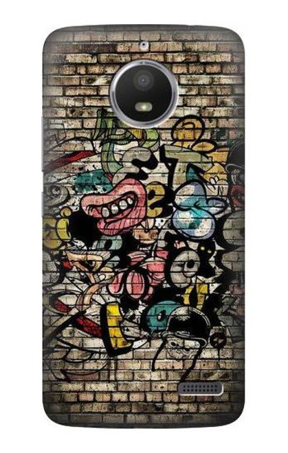 S3394 Graffiti Wall Case For Motorola Moto E4