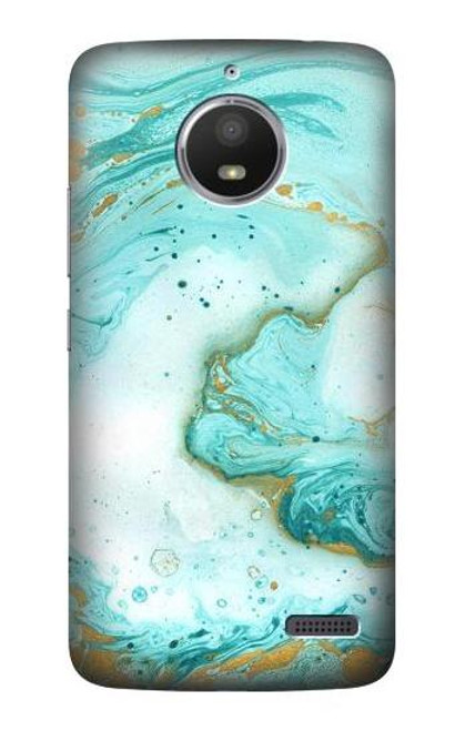 S3399 Green Marble Graphic Print Case For Motorola Moto E4