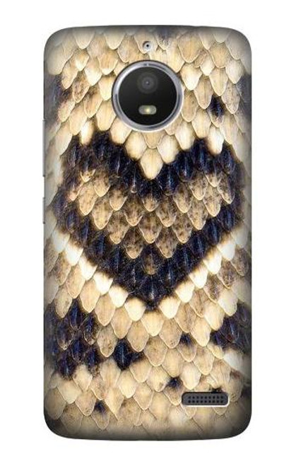 S3417 Diamond Rattle Snake Graphic Print Case For Motorola Moto E4