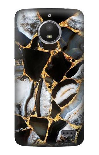 S3419 Gold Marble Graphic Print Case For Motorola Moto E4