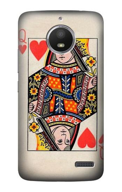 S3429 Queen Hearts Card Case For Motorola Moto E4