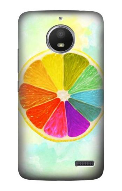 S3493 Colorful Lemon Case For Motorola Moto E4