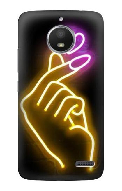 S3512 Cute Mini Heart Neon Graphic Case For Motorola Moto E4