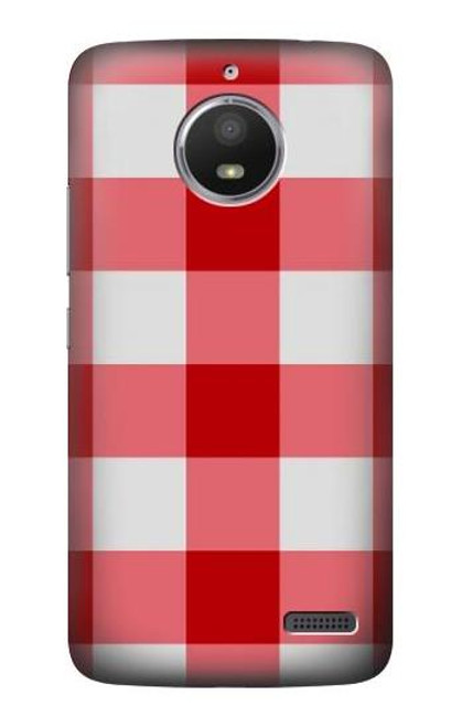S3535 Red Gingham Case For Motorola Moto E4