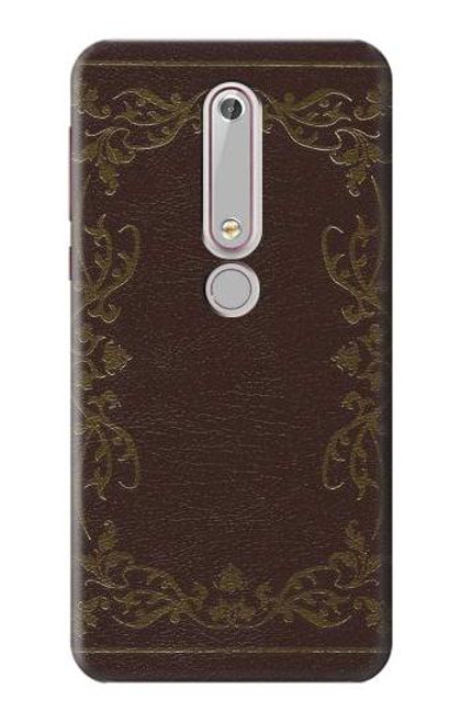 S3553 Vintage Book Cover Case For Nokia 6.1, Nokia 6 2018