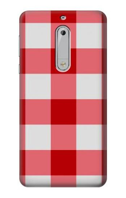 S3535 Red Gingham Case For Nokia 5