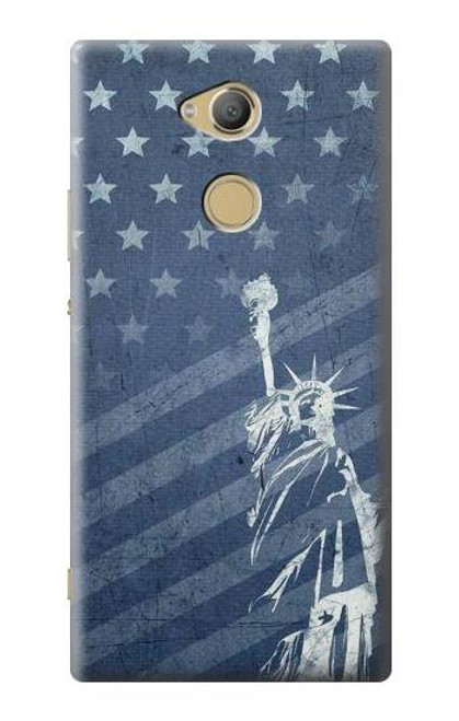 S3450 US Flag Liberty Statue Case For Sony Xperia XA2 Ultra