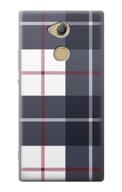 S3452 Plaid Fabric Pattern Case For Sony Xperia XA2 Ultra