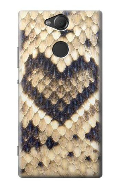 S3417 Diamond Rattle Snake Graphic Print Case For Sony Xperia XA2