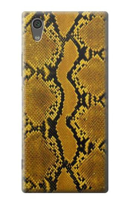 S3365 Yellow Python Skin Graphic Print Case For Sony Xperia XA1