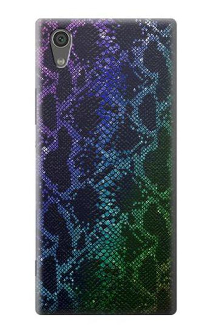S3366 Rainbow Python Skin Graphic Print Case For Sony Xperia XA1