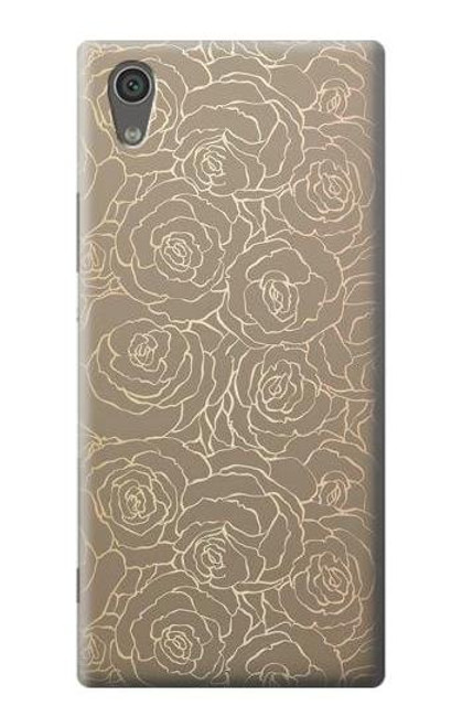 S3466 Gold Rose Pattern Case For Sony Xperia XA1