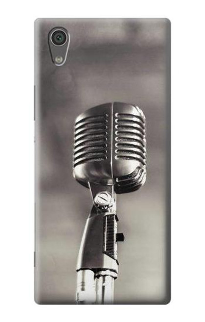 S3495 Vintage Microphone Case For Sony Xperia XA1