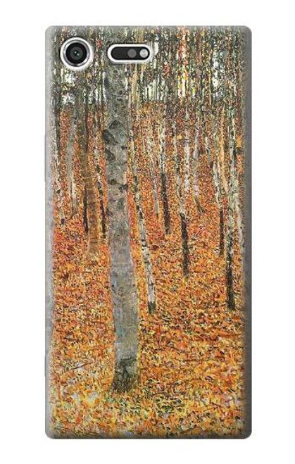 S3380 Gustav Klimt Birch Forest Case For Sony Xperia XZ Premium