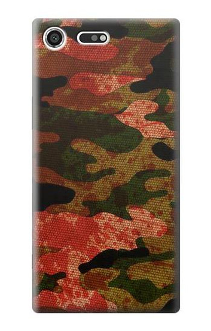 S3393 Camouflage Blood Splatter Case For Sony Xperia XZ Premium