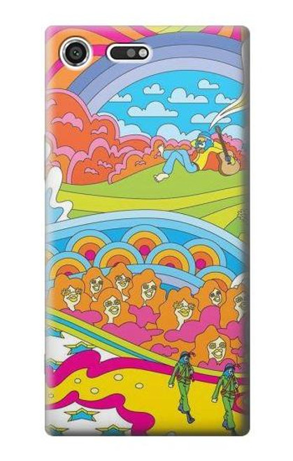 S3407 Hippie Art Case For Sony Xperia XZ Premium