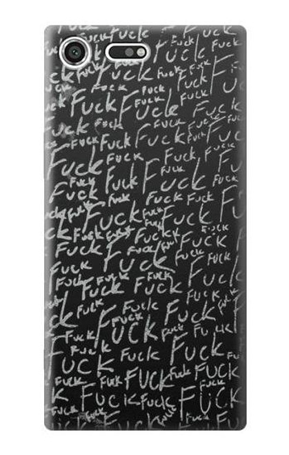 S3478 Funny Words Blackboard Case For Sony Xperia XZ Premium