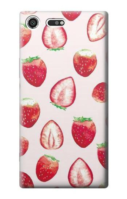 S3481 Strawberry Case For Sony Xperia XZ Premium