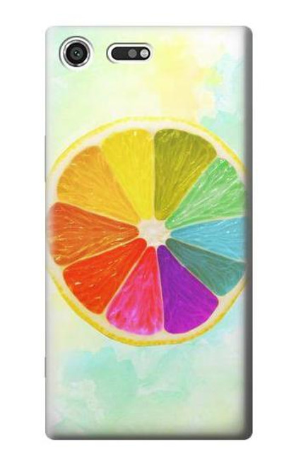 S3493 Colorful Lemon Case For Sony Xperia XZ Premium