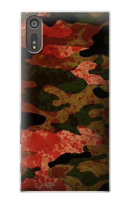 S3393 Camouflage Blood Splatter Case For Sony Xperia XZ