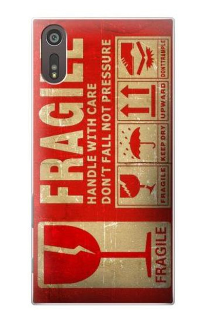 S3552 Vintage Fragile Label Art Case For Sony Xperia XZ