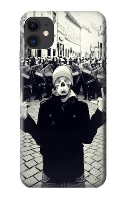 S1108 Skull Man Protester Case For iPhone 11