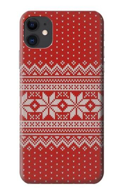 S3384 Winter Seamless Knitting Pattern Case For iPhone 11