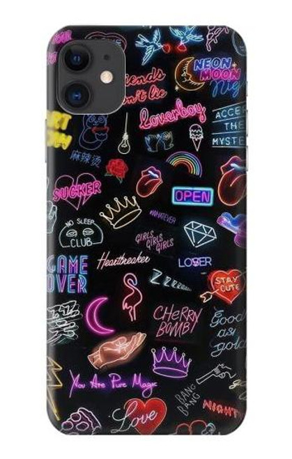 S3433 Vintage Neon Graphic Case For iPhone 11