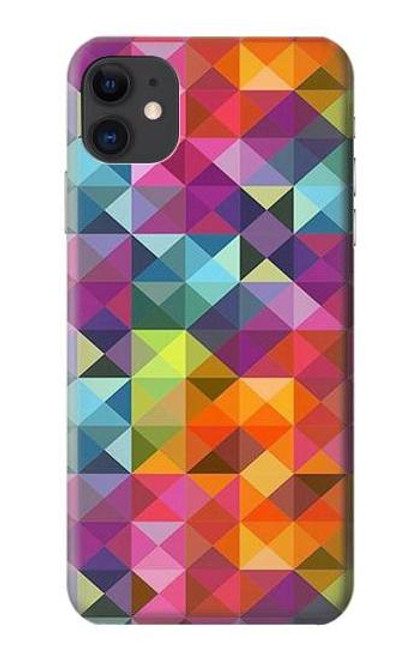 S3477 Abstract Diamond Pattern Case For iPhone 11