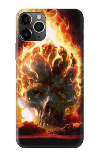 S0863 Hell Fire Skull Case For iPhone 11 Pro