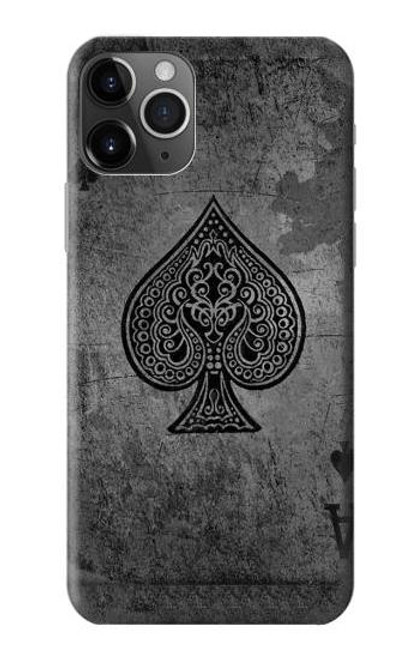 S3446 Black Ace Spade Case For iPhone 11 Pro Max