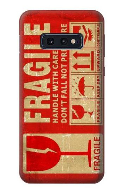 S3552 Vintage Fragile Label Art Case For Samsung Galaxy S10e