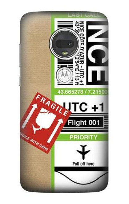 S3543 Luggage Tag Art Case For Motorola Moto G7, Moto G7 Plus