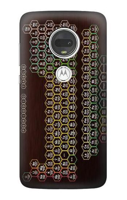 S3544 Neon Honeycomb Periodic Table Case For Motorola Moto G7, Moto G7 Plus